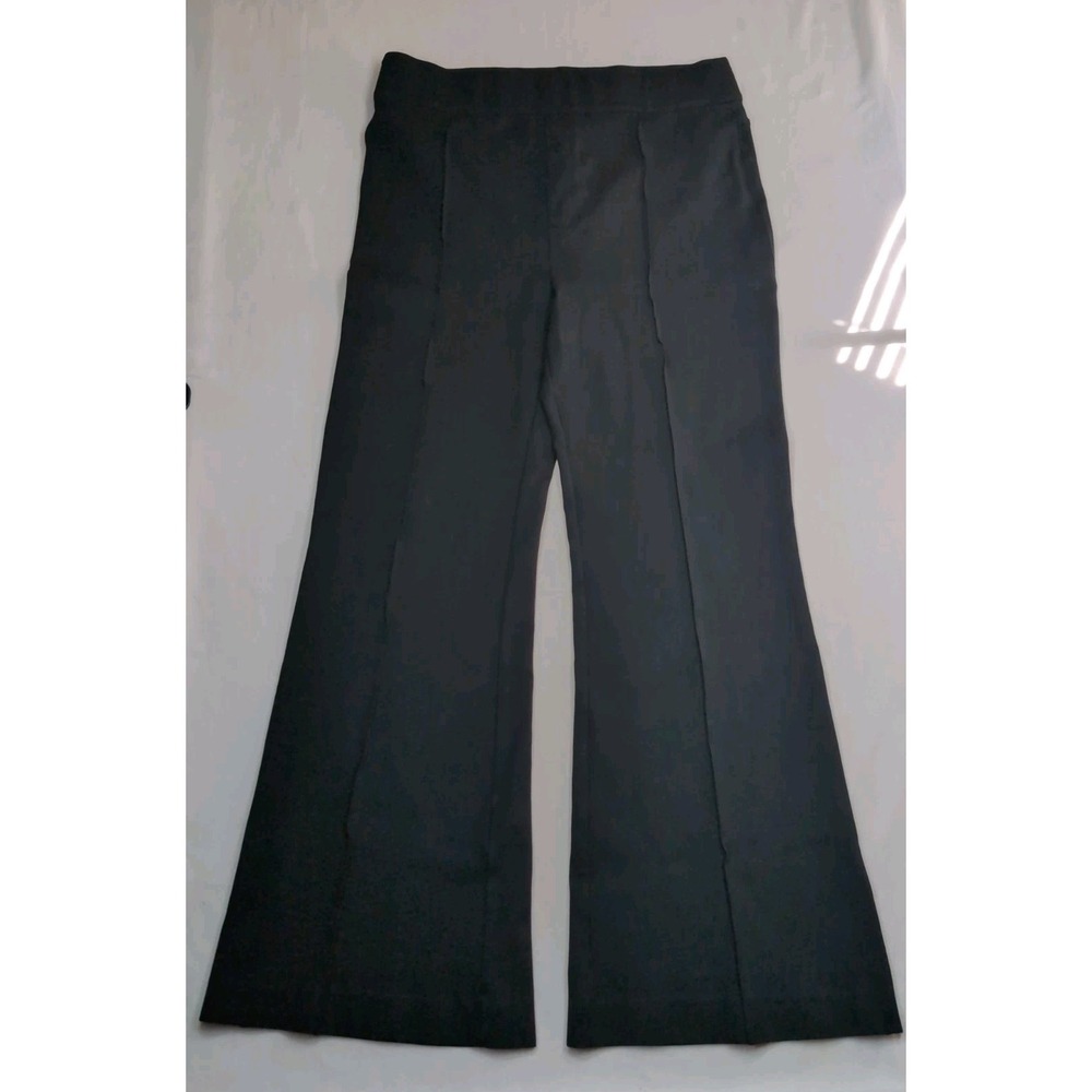 Spanx Womens 1X Ponte Flare Pants 20252R Black Stretch Pull On Slimming